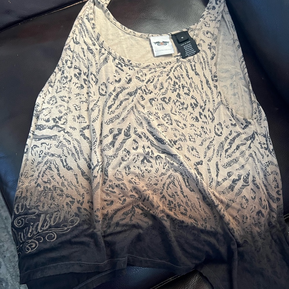 Harley Davidson easy flowing tank top, size Medium